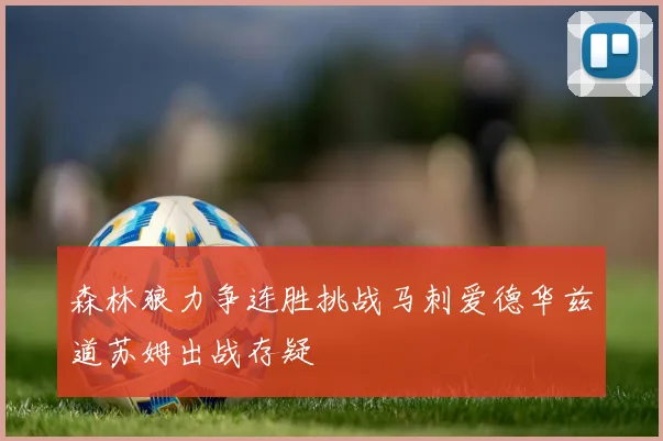 森林狼力争连胜挑战马刺爱德华兹道苏姆出战存疑